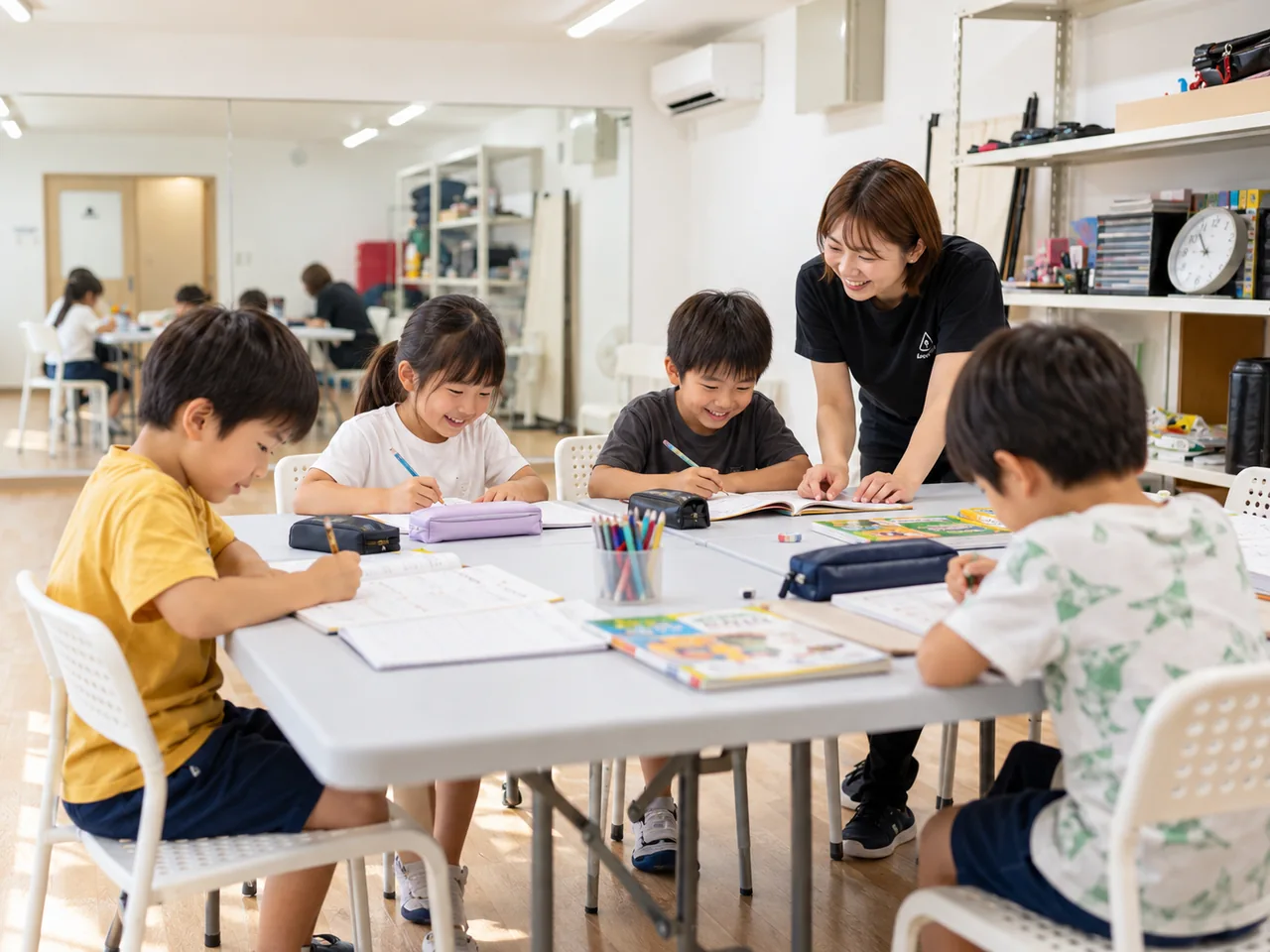 アフタースクールの活動イメージ（AI生成画像）